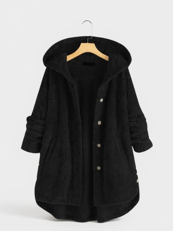 Cindy | Timeless Hooded Fleece Coat