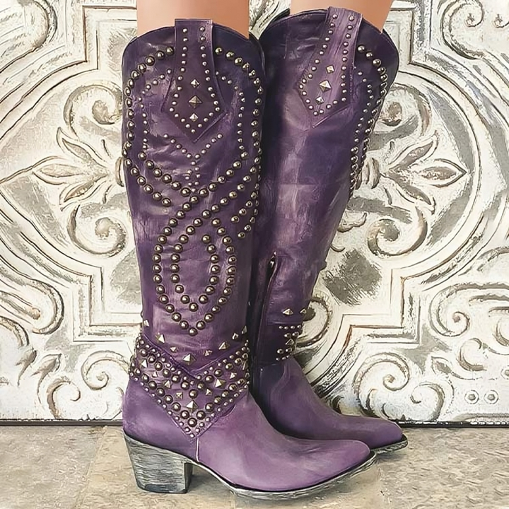 Everly | Western Knee-High Boots