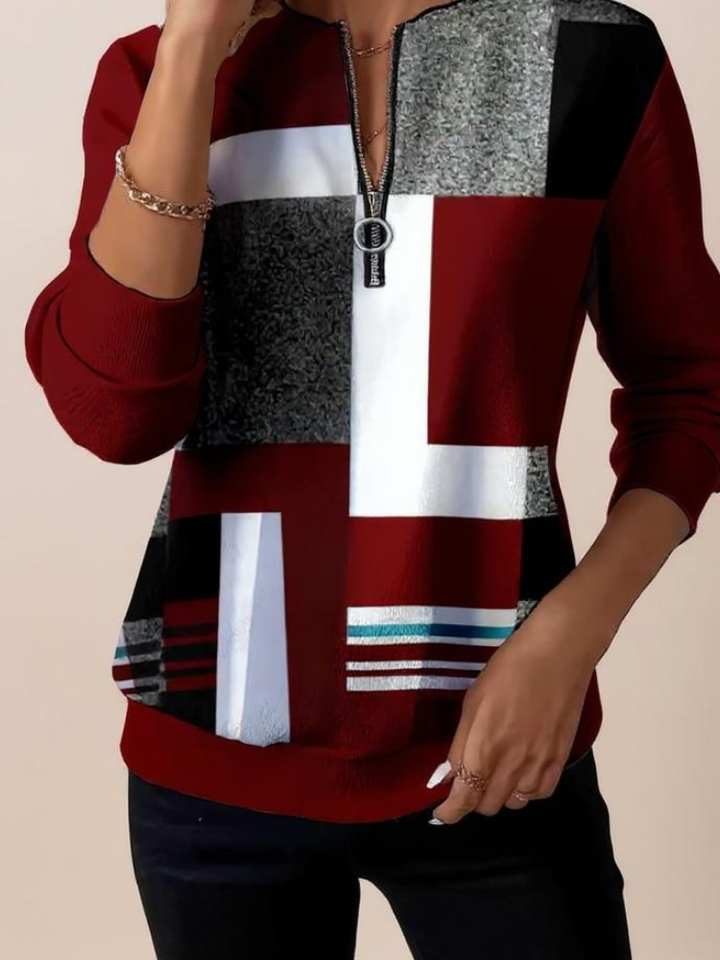 Laila | Casual Half-Zip Sweatshirt