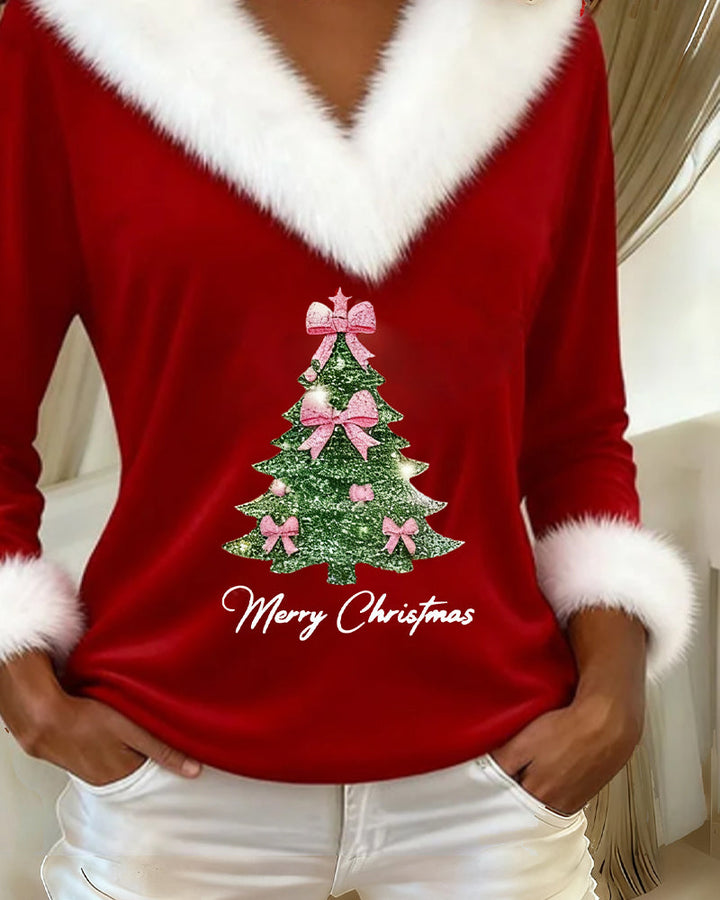 XMas - Festive Faux Fur Top