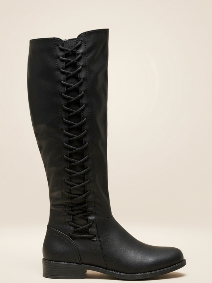 Harper | Laced Easy Zip Tall Boots