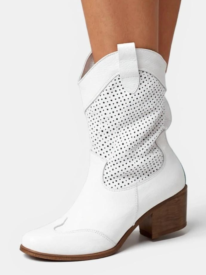 Piper | Perforated Ankle Boots