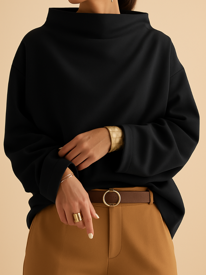 THE ELLY HIGH NECK CASUAL TOP