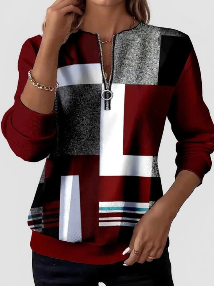 Laila | Casual Half-Zip Sweatshirt