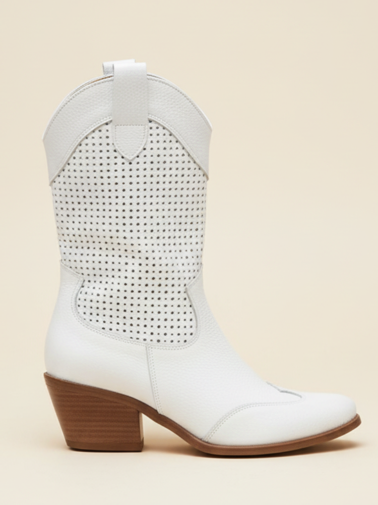 Piper | Perforated Ankle Boots