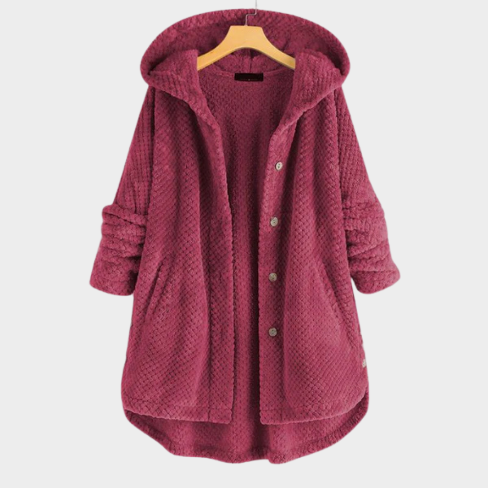 Cindy | Timeless Hooded Fleece Coat