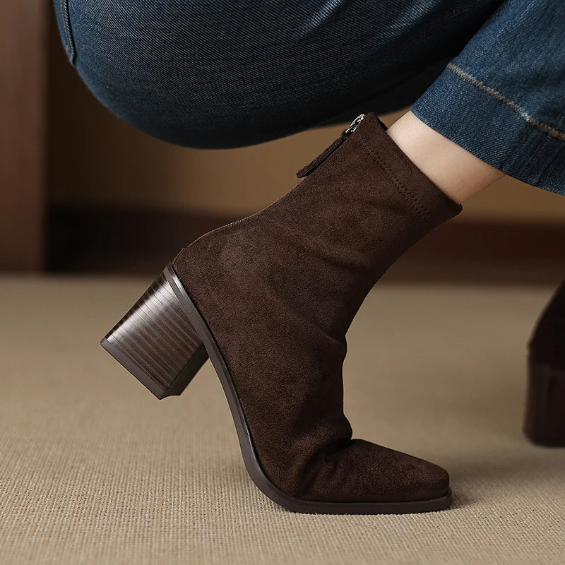 Giuliana | Elegant Suede Ankle Boots