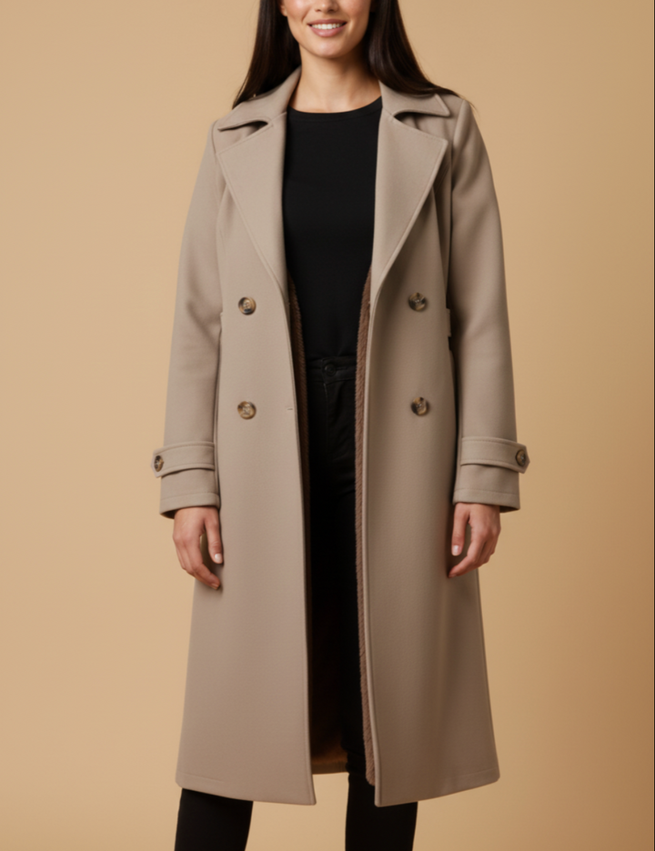 Amelia | Elegant Wool Trench Coat