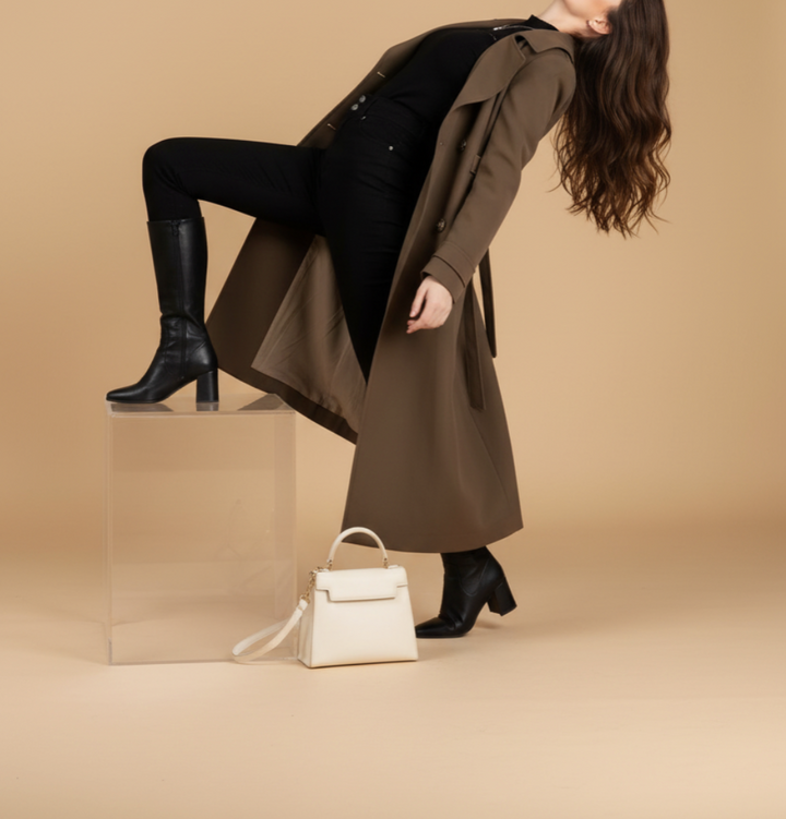 Amelia | Elegant Wool Trench Coat