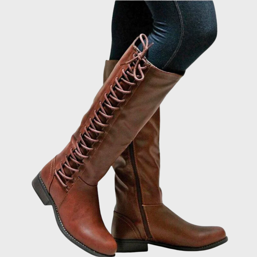 Harper | Laced Easy Zip Tall Boots